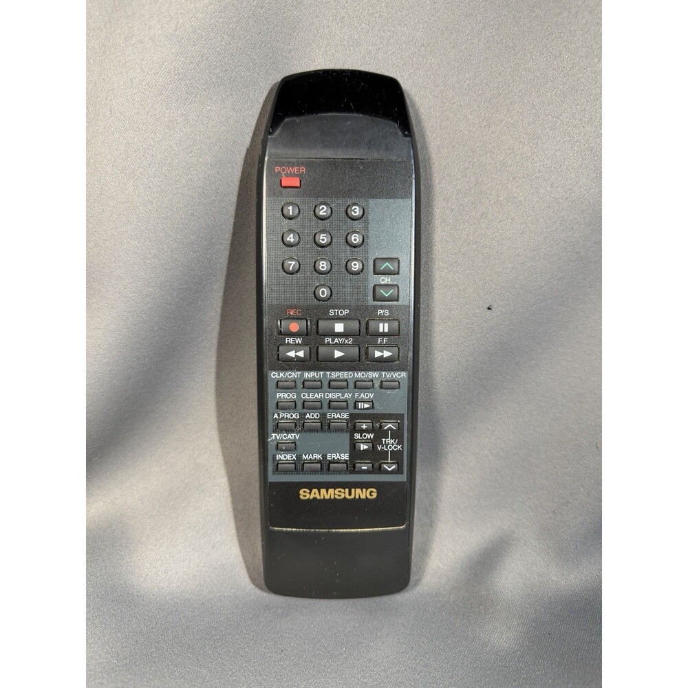Genuine Samsung RCNN90 VCR TV Remote Control - Tested Working - VHS Recorder